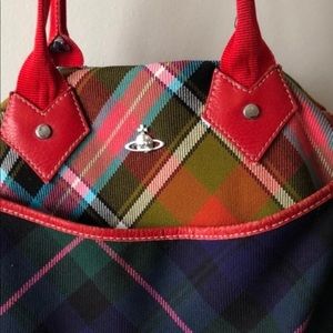 Vivienne Westwood Red handbag tartan circa 2005